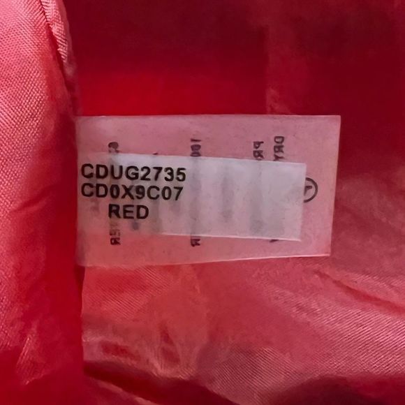 Calvin Klein Womens Shift Dress Red Pleated Scoop Neck Sleeveless Stretch 6 - Picture 8 of 8